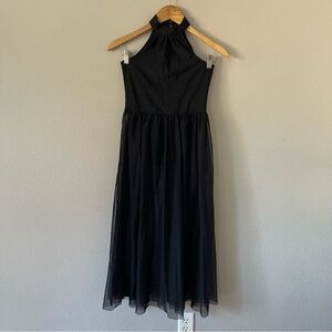 IEFIEL Girls Black Mesh Dancing Dress Size 12 Balletcore Ballet
